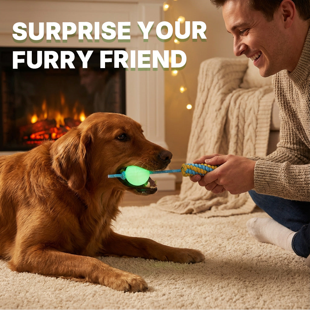 Night-Glow Chew Toy with Squeak